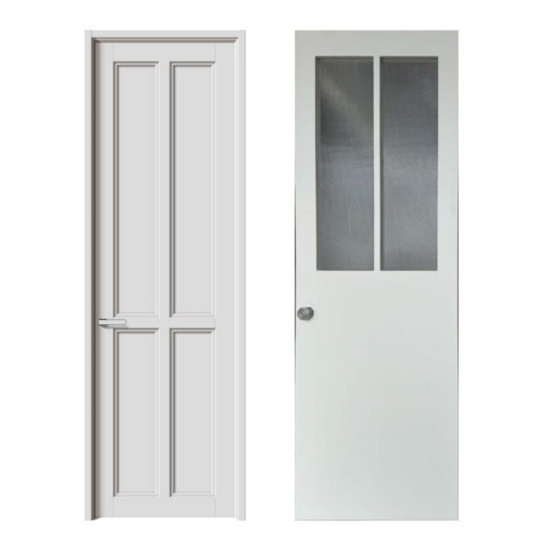 Modern Minimalist White Bedroom Interior Door